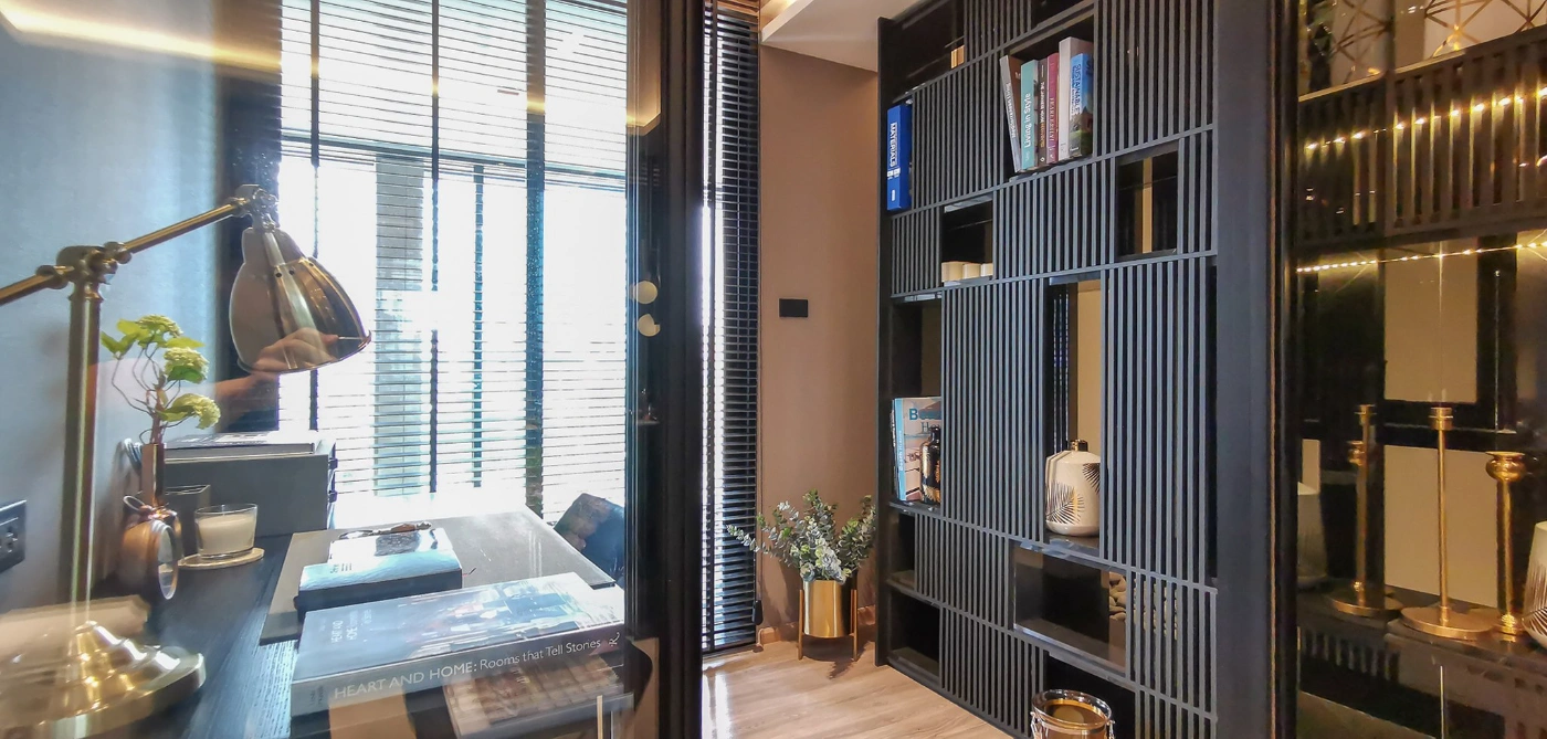 The Teak Ratchada 19 Study with Bookshelf