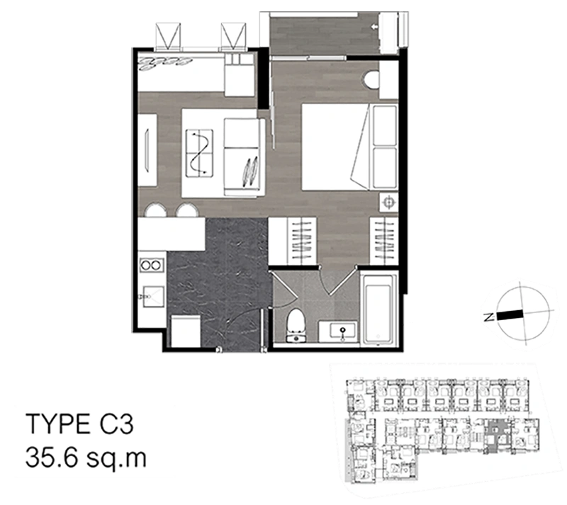The Teak Ratchada 19 Room Type C3