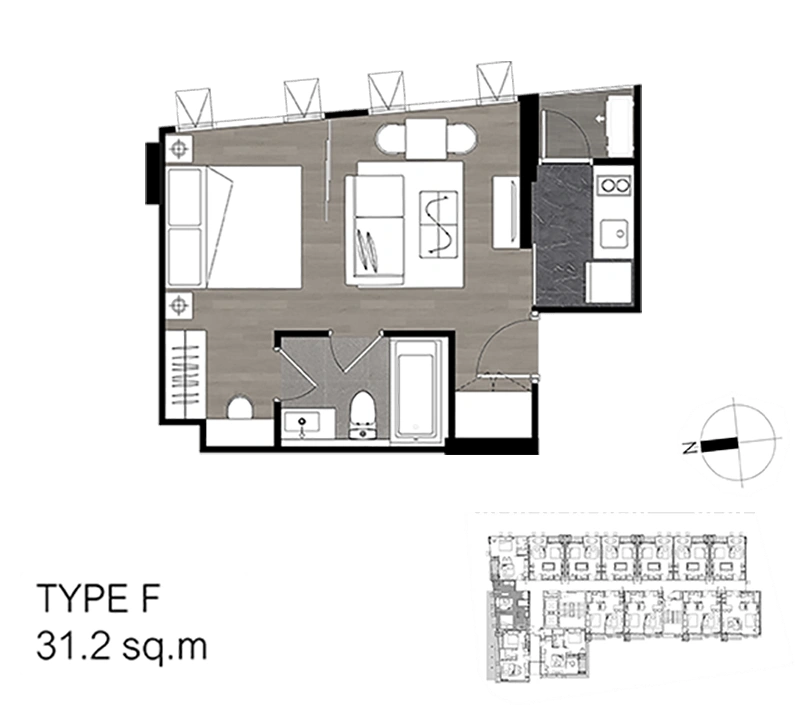 The Teak Ratchada 19 Room Type F